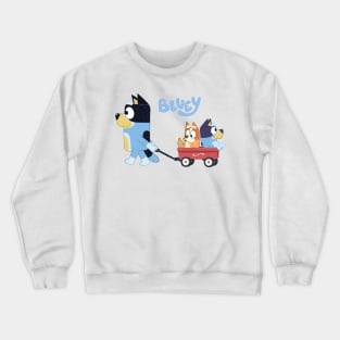 Bluey Bandit, Bluey, Bingo Wagon Ride Crewneck Sweatshirt